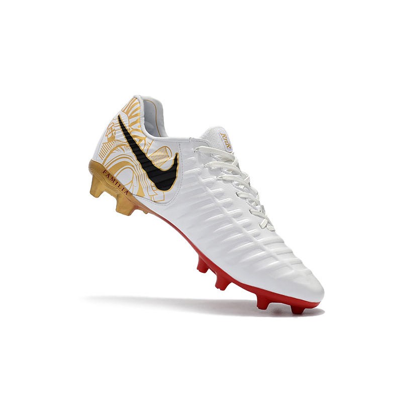 Nike Tiempo Legend VII FG Bílý Zlato Červené